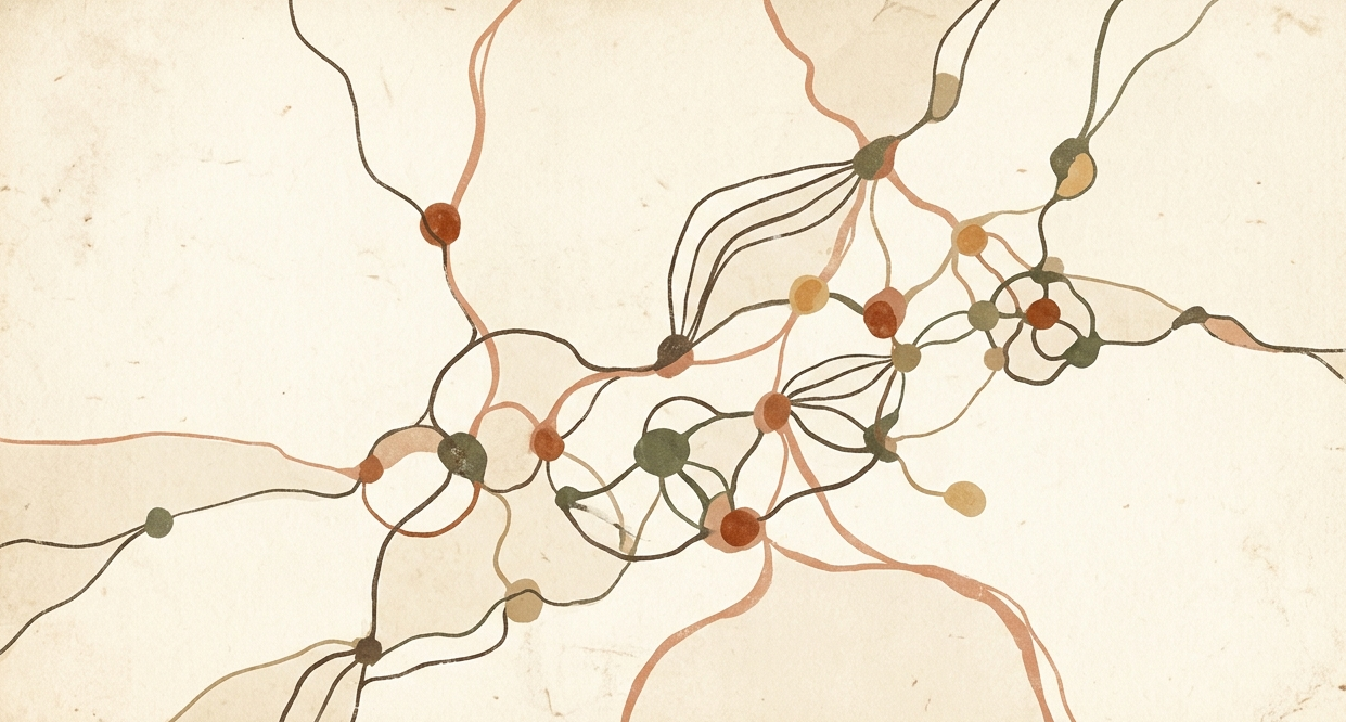 Abstract neural network illustration